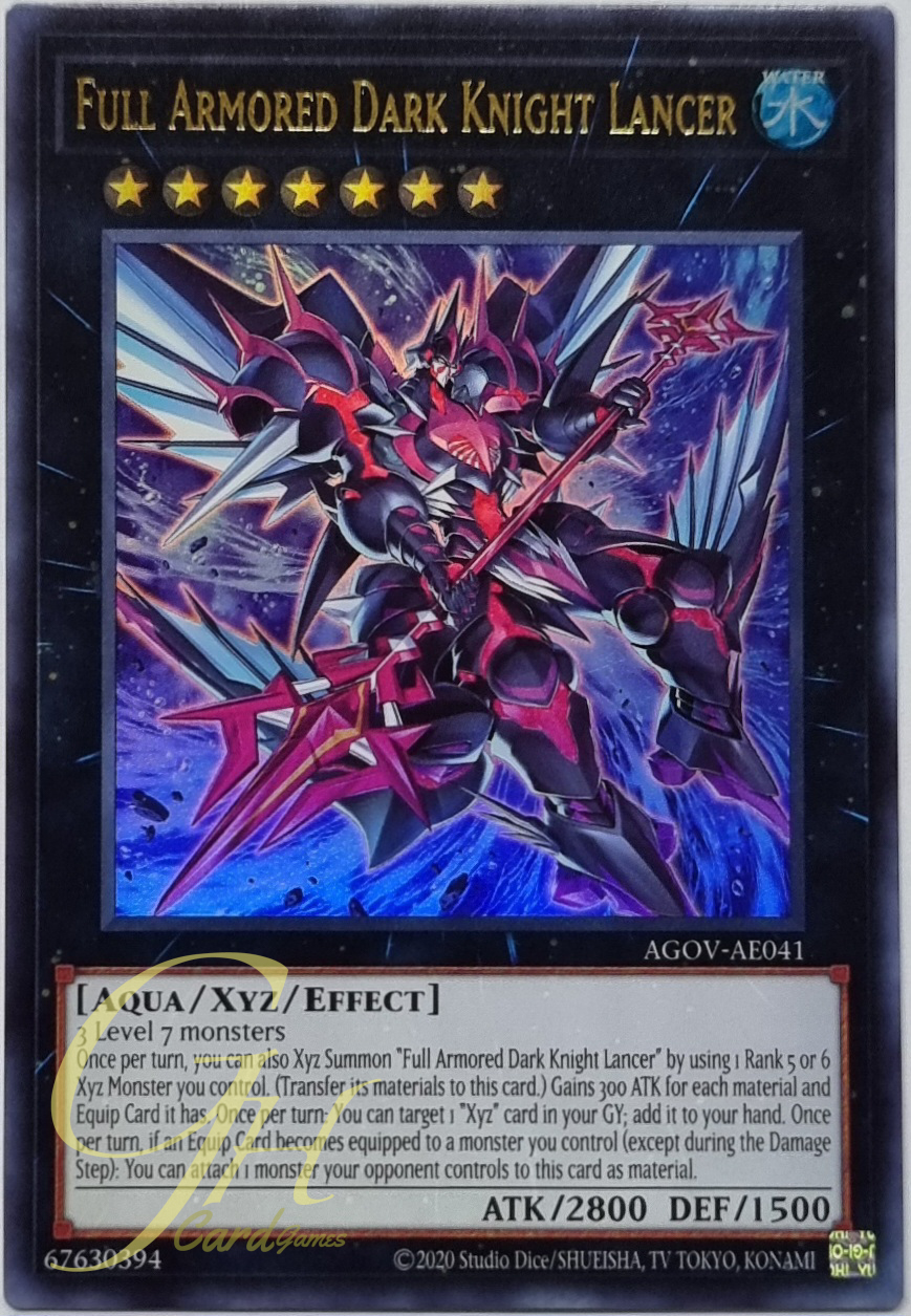 Yugioh [AGOV-AE041] Full Armored DARK Lancer (Ultra Rare)