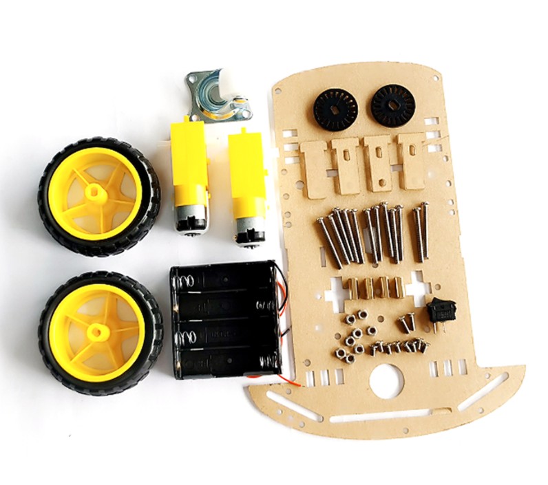 ชุดคิทอุปกรณ์โครงรถหุ่นยนต์แบบ 2 ล้อ (2WD Smart Car Robot Kit) 2WD