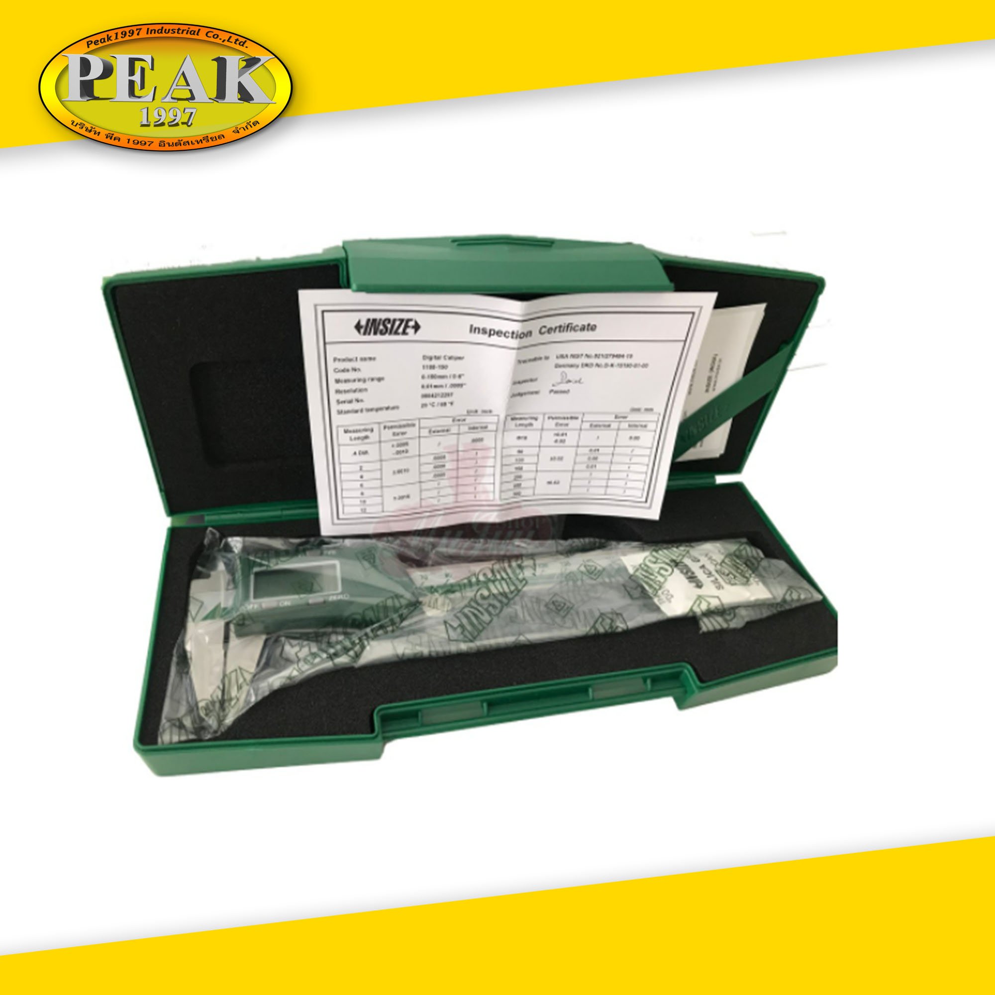 INSIZE เวอร์เนียร์ดิจิตอล Digital Caliper (STANDRD MODEL) รุ่น 1108