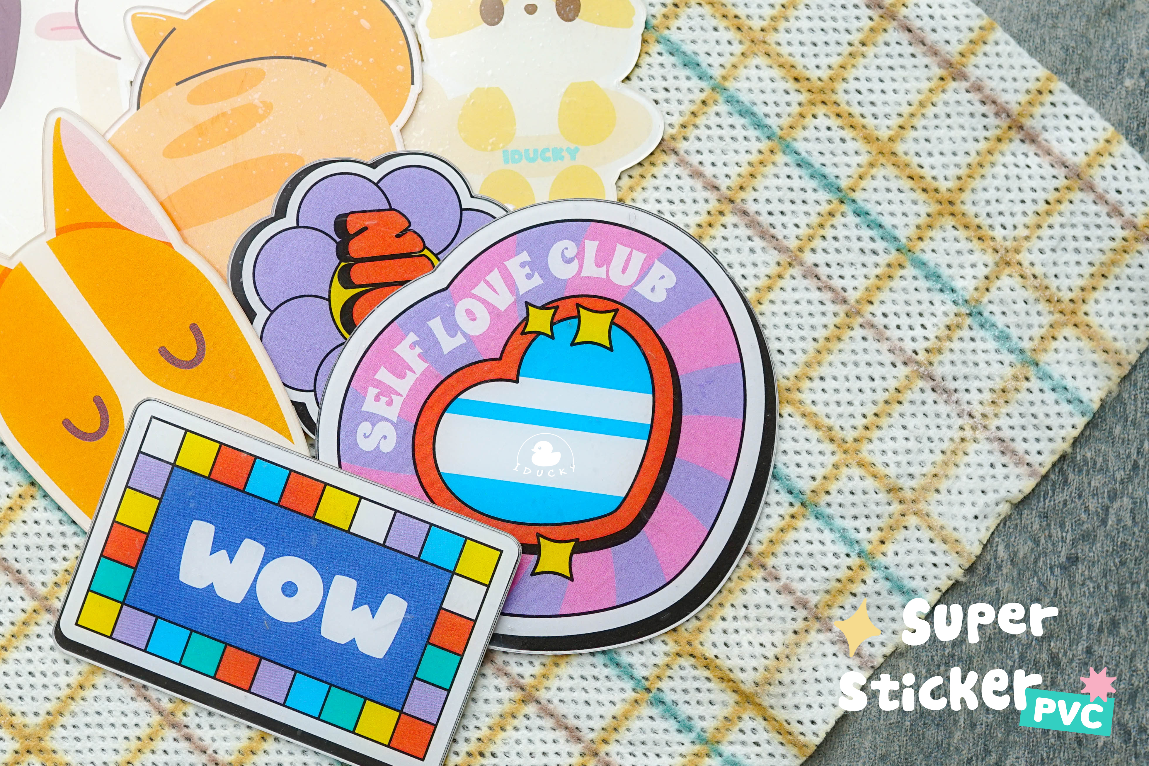 รับทำสติ๊กเกอร์ Super-Sticker (PVC หนา 1mm)