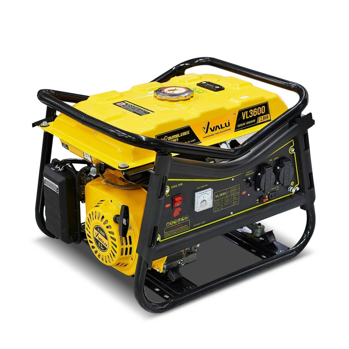 VALU VL3600 เครื่องปั่นไฟ เบนซิน2.8KWสตาร์มือ VALU