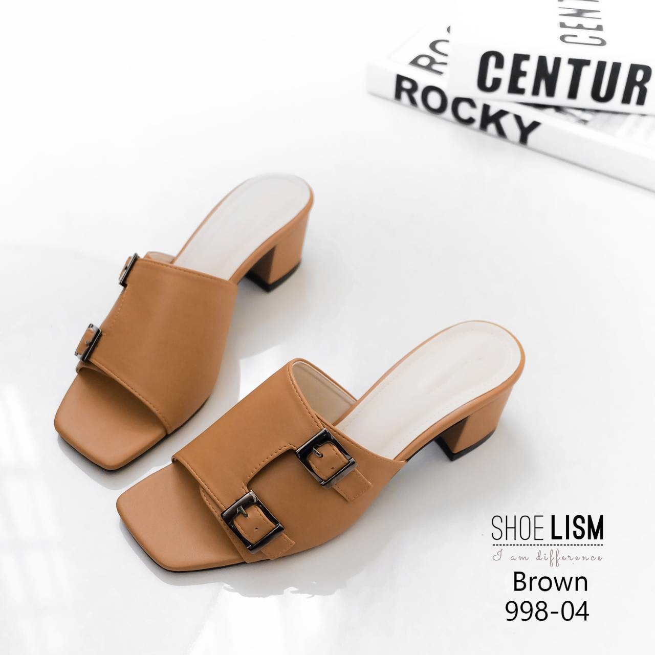 รองเท้าส้นตัน แบบสวม