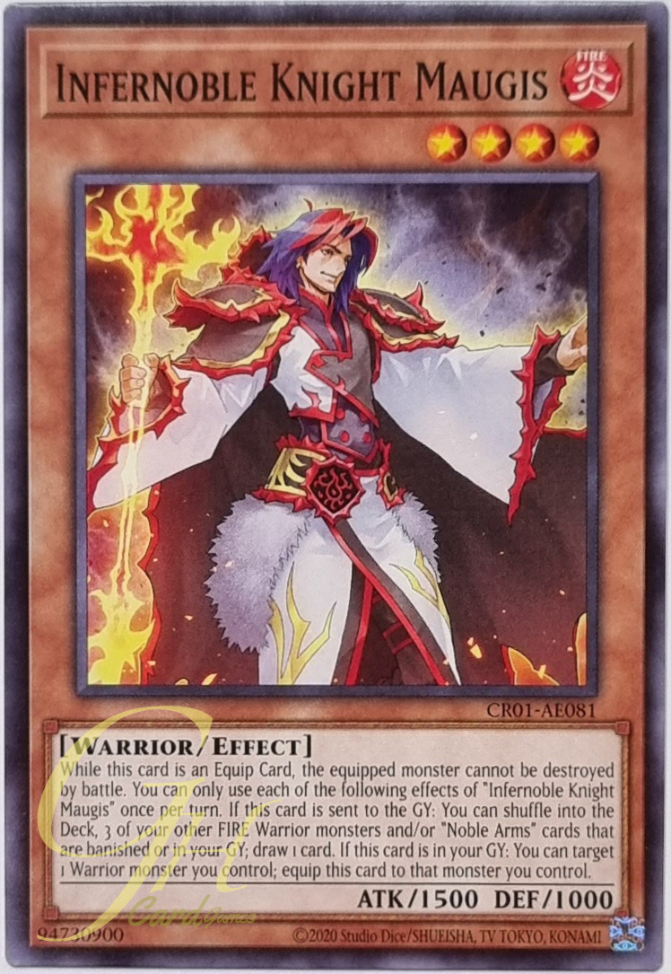 Yugioh [CR01-AE081] Infernoble Knight Maugis (Common)