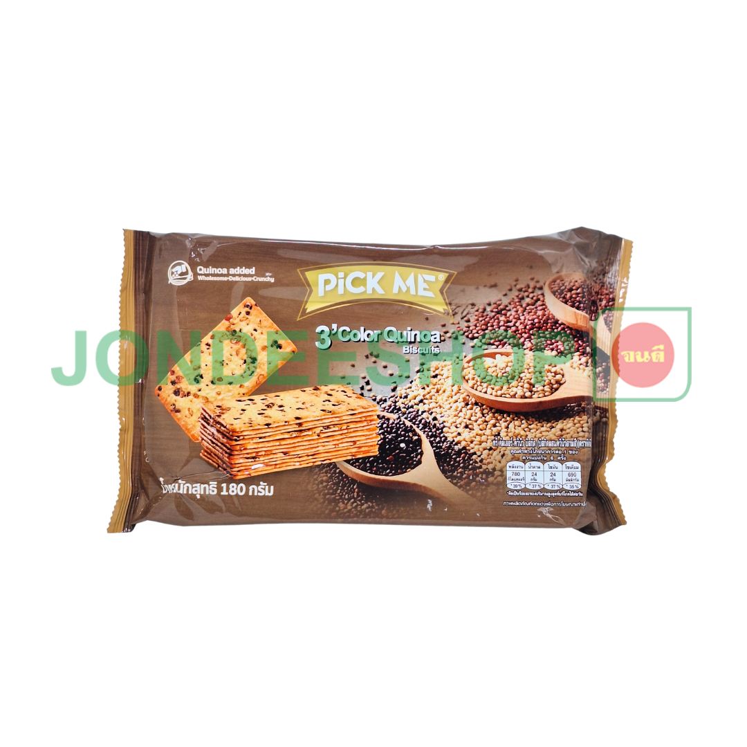 พิคมี ทรีคัลเลอร์ควินัว บิสกิต 180ก. #6926450602257