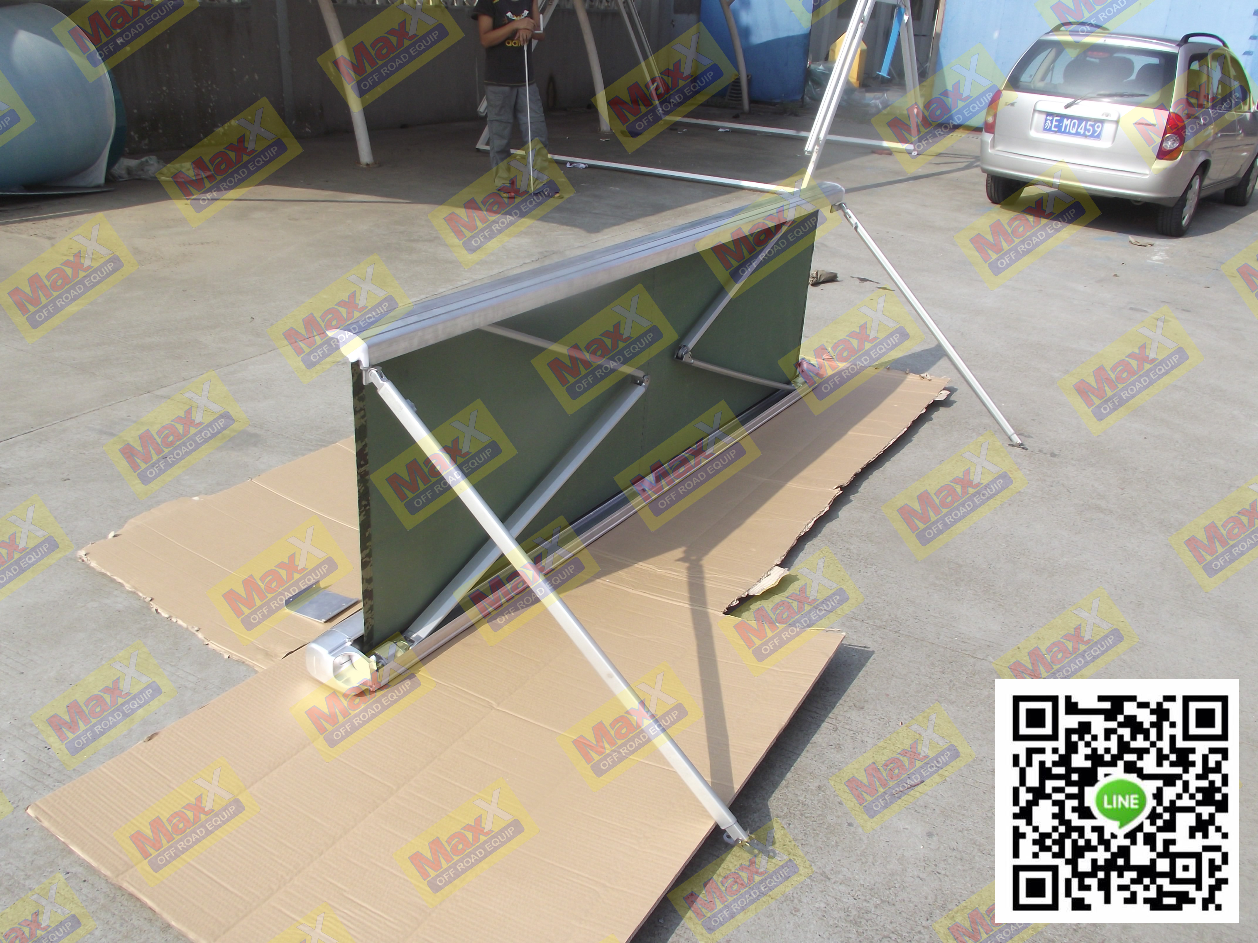 RV awning 3*2.5m ม่านข้างสีขาว