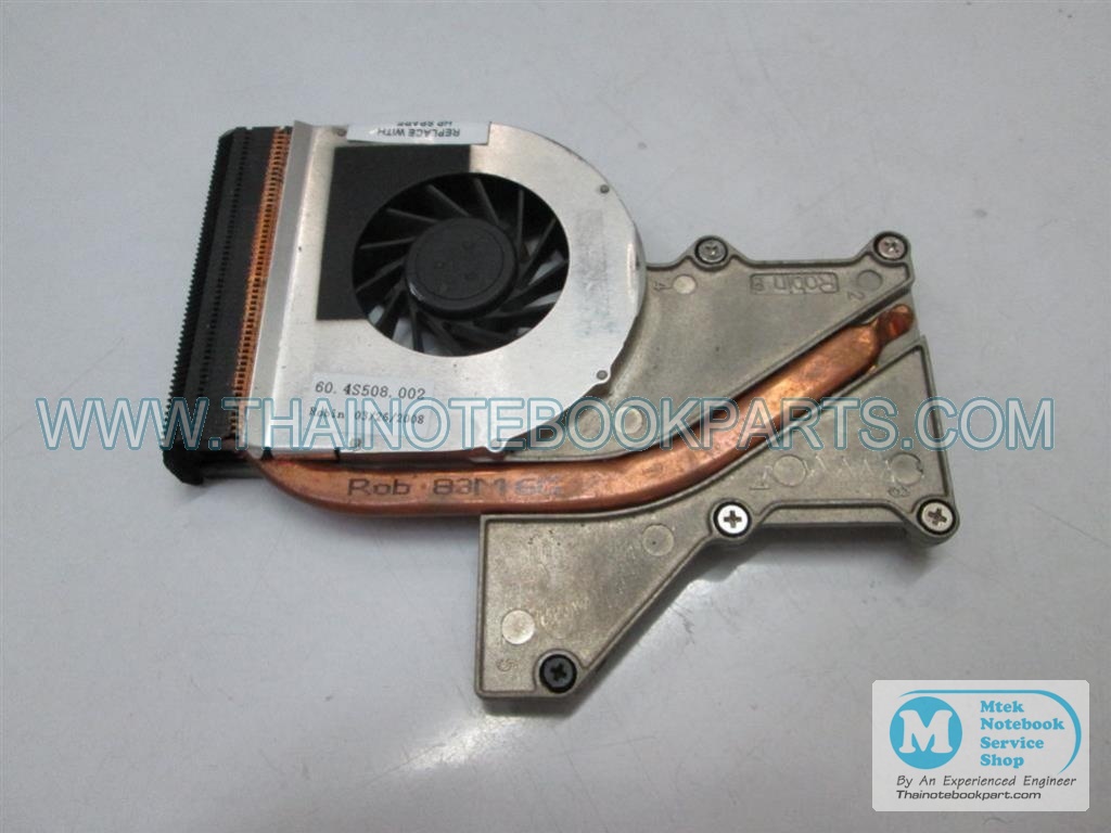 MT06364 พัดลมและฮีทซิงค์ระบายความร้อนโน้ตบุ๊ค Compaq Presario V3000. HP DV2000 - 60.4S508.002, 450096-001 KSB0505HA Notebook Cooling Heatsink Fan (มือสอง) 2