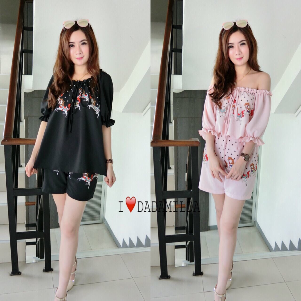 งานเซ็ต2ชิ้น เสื้อ+กางเกง