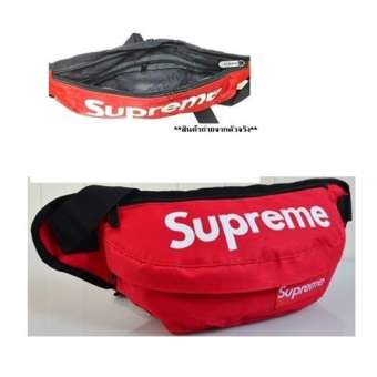 Supreme กระเป๋าคาดเอว คาดอก สะพายหลัง สะพายข้าง สุดเท่ห์ สีแดง