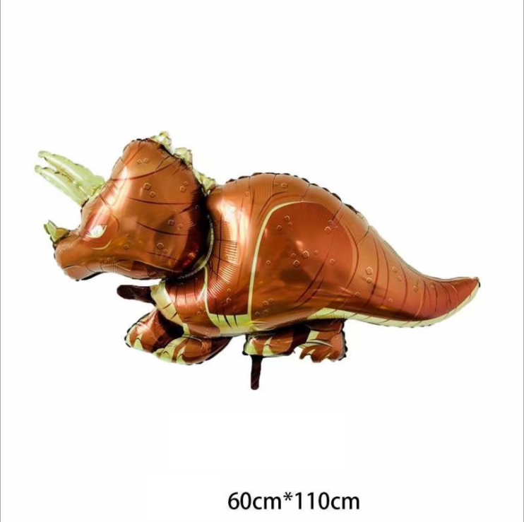 ลูกโป่งไดโนเสาร์ไทรเซราทอปส์ / Triceratops Foil Balloon