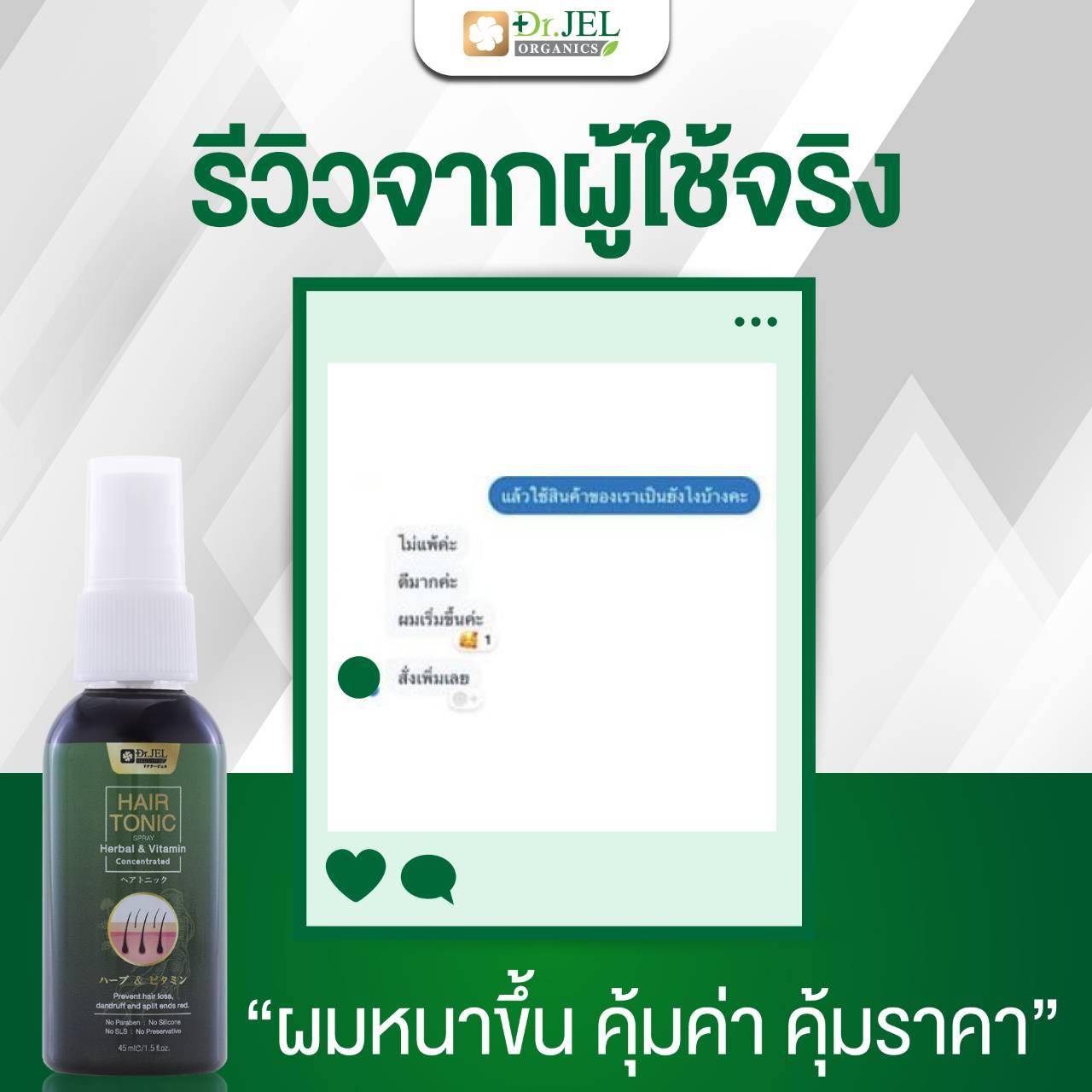 รีวิว ยาปลูกผม Dr.H 