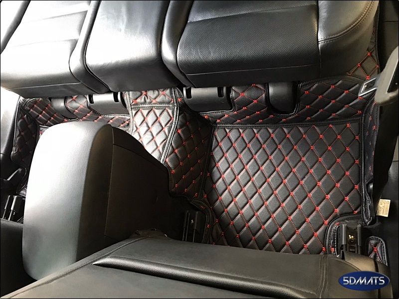 พรมปูพื้นรถยนต์ 6D MAZDA CX-5 (ปี2013-16) พรม6D สีดำด้ายแดง รวมแผ่นท้าย+ปิดเบาะ เต็มคัน