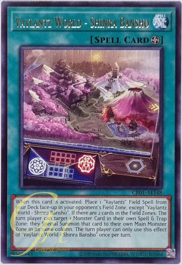 Yugioh [CR01-AE148] Vaylantz World - Shinra Bansho (Rare)