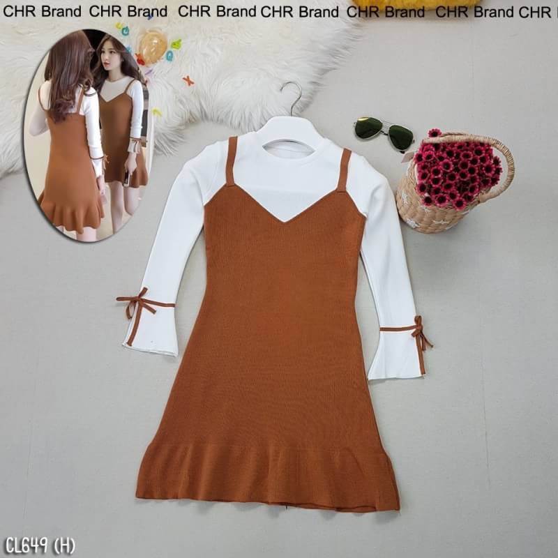 เดรสไหมพรมน่ารัก