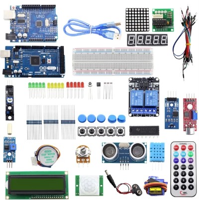 ชุดทดลองเริ่มต้นเรียนรู้ UNO R3 & MEGA2560 Starter Kit พร้อมกล่องเก็บอุปกรณ์ Uno & MEGA2560