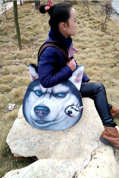 กระเป๋าสะพายข้างหน้าน้องหมา