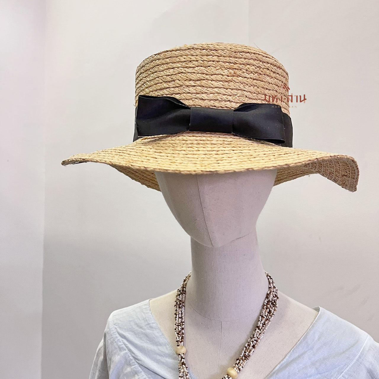 หมวกสาน หมวกวินเทจ หมวกปานามา หมวกไปทะเล หมวกแต่งโบว์👒