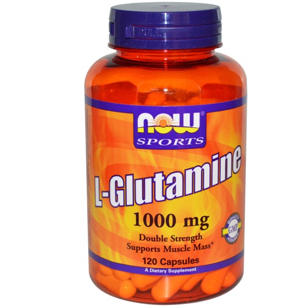 Now Foods, L-Glutamine, Double Strength, 1000 mg, 120 Capsules