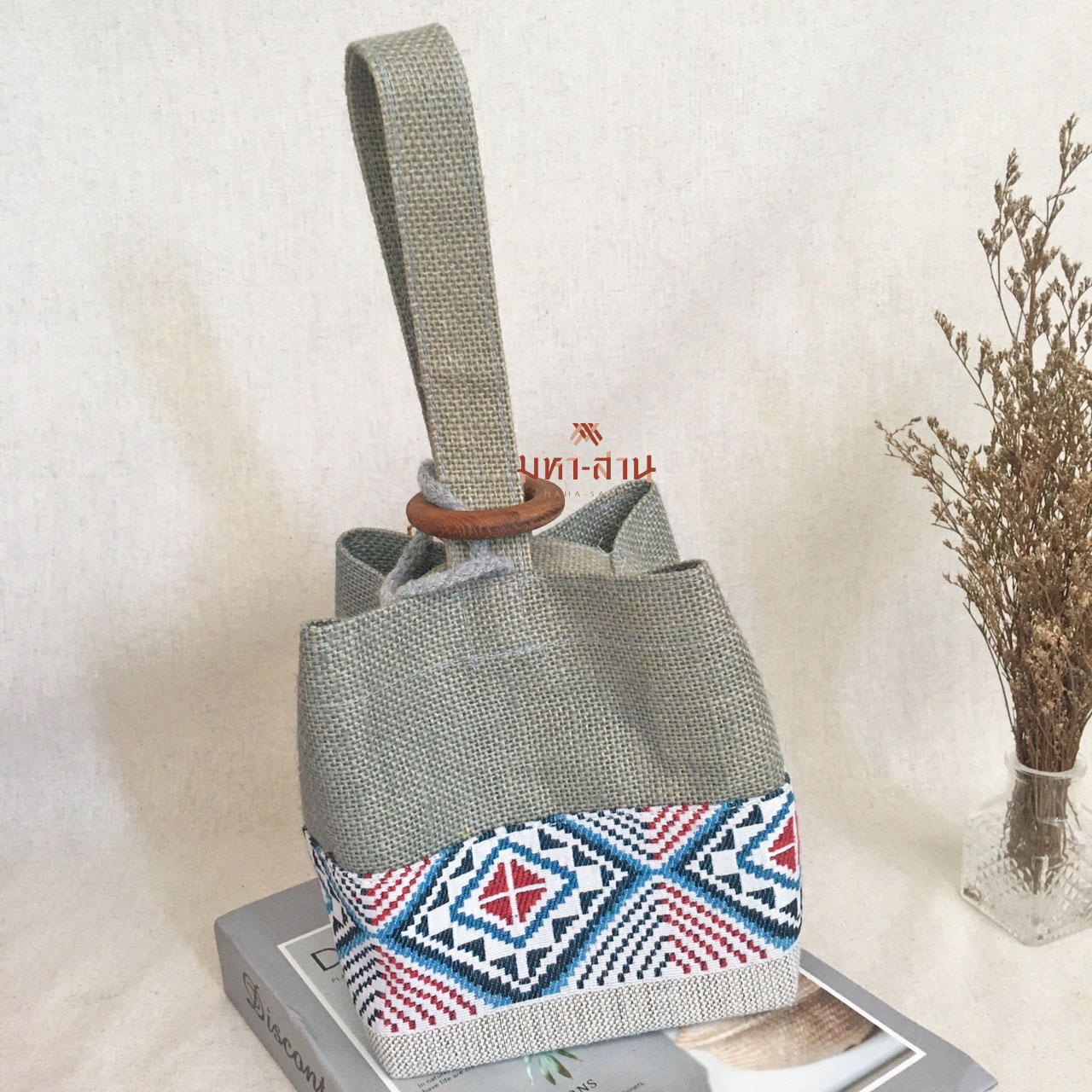 กระเป๋าขนมจีบ ผ้าพื้นเมือง กระเป๋าไทย กระเป๋าถือ ของแจก🥟
