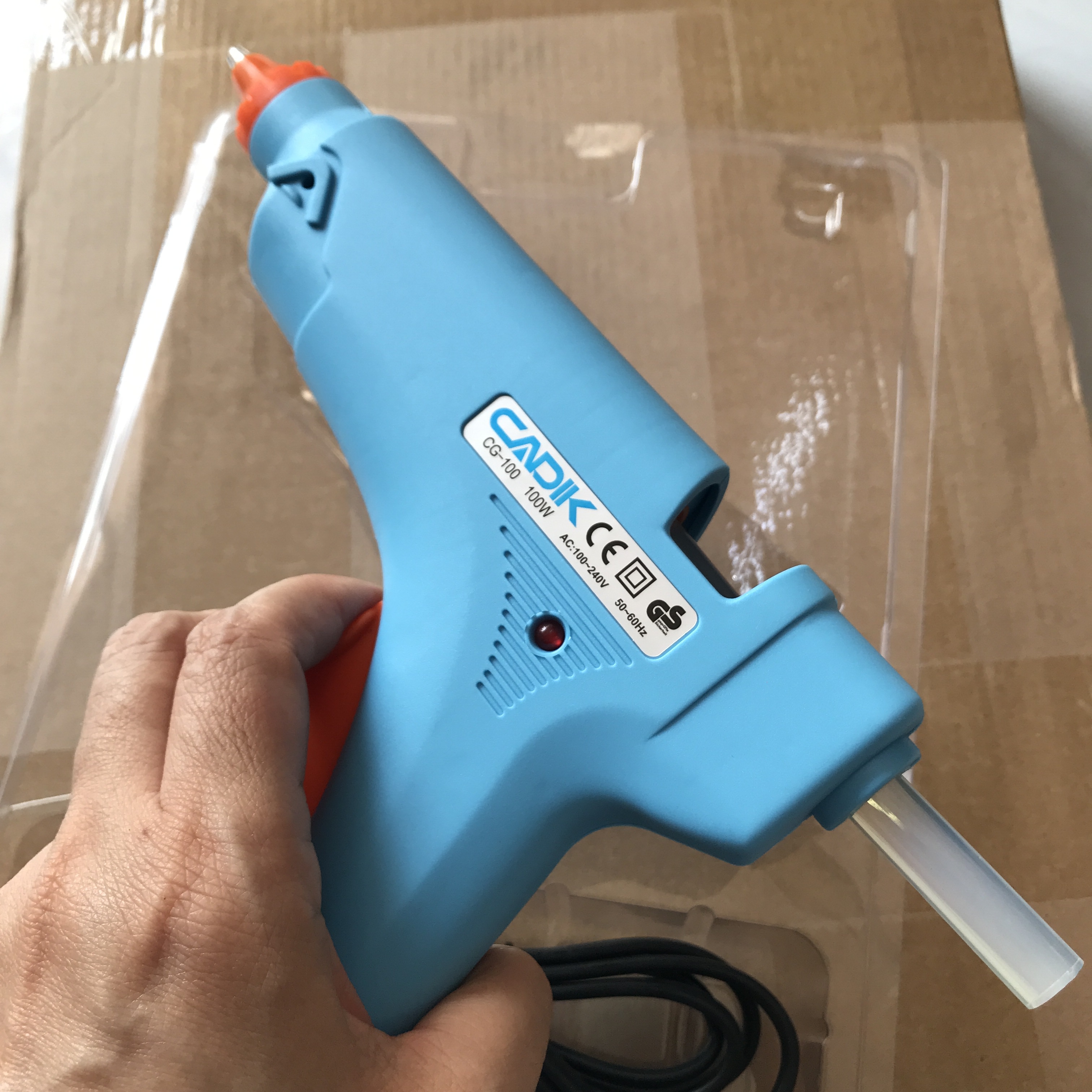AppSoftTech ปืนยิงกาวร้อน 100 วัตต์ (Hot Melt Glue Guns 100W) แถมกาวแท่ง 2 แท่ง