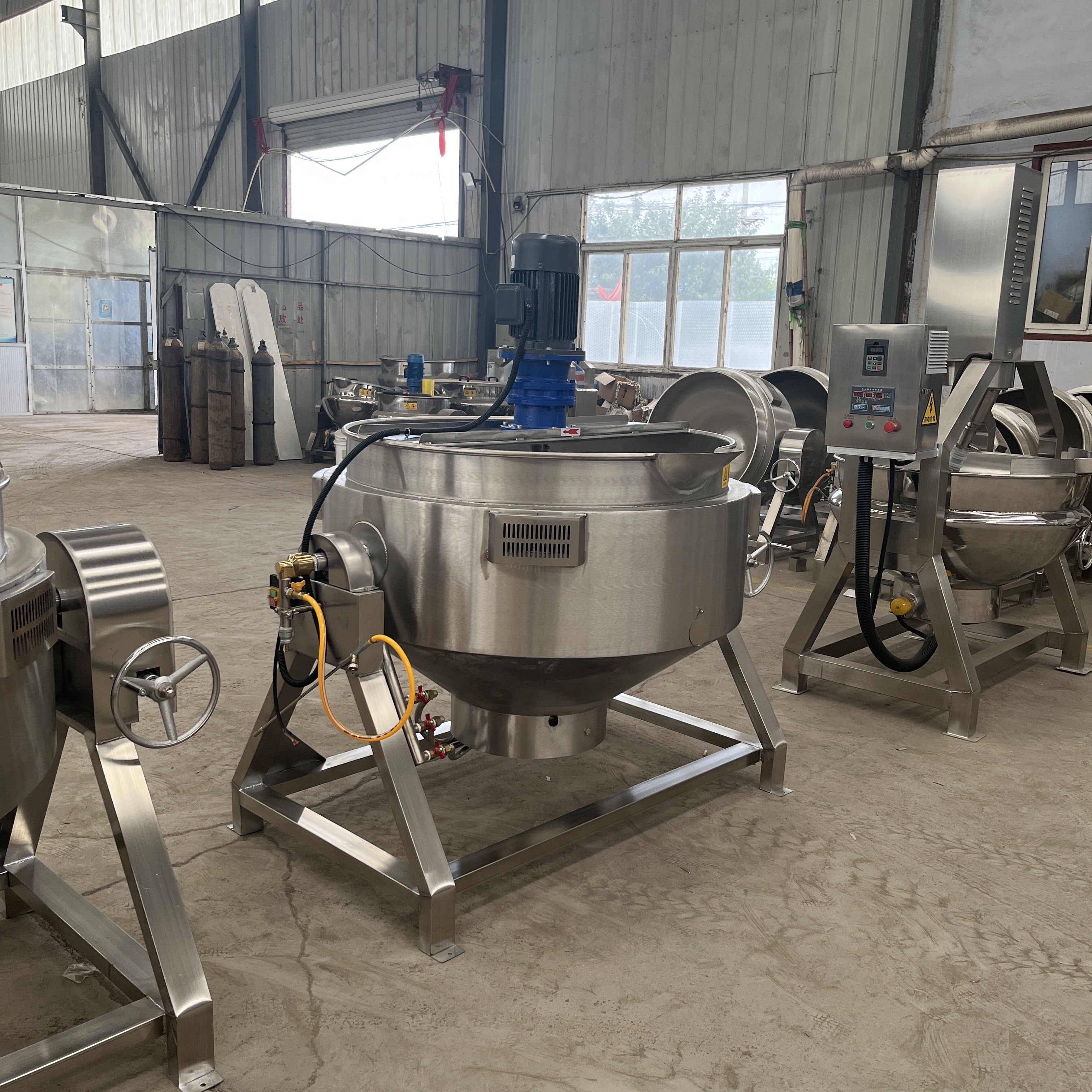 🌈หม้อกวน หม้อทำความร้อน กวนปรุงอาหารอัตโนมัติ รุ่น AS-400 Jacketed Kettle Cooking Mixer Series