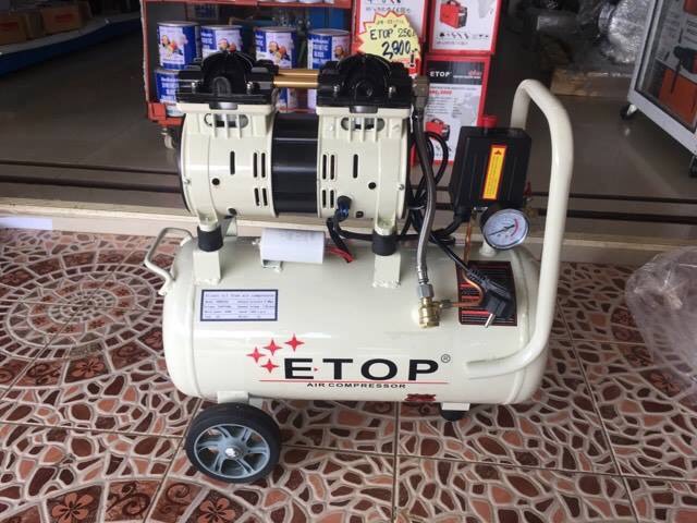 ปั๊มลม E-TOP เสียงเงียบ Oil Free 24 L