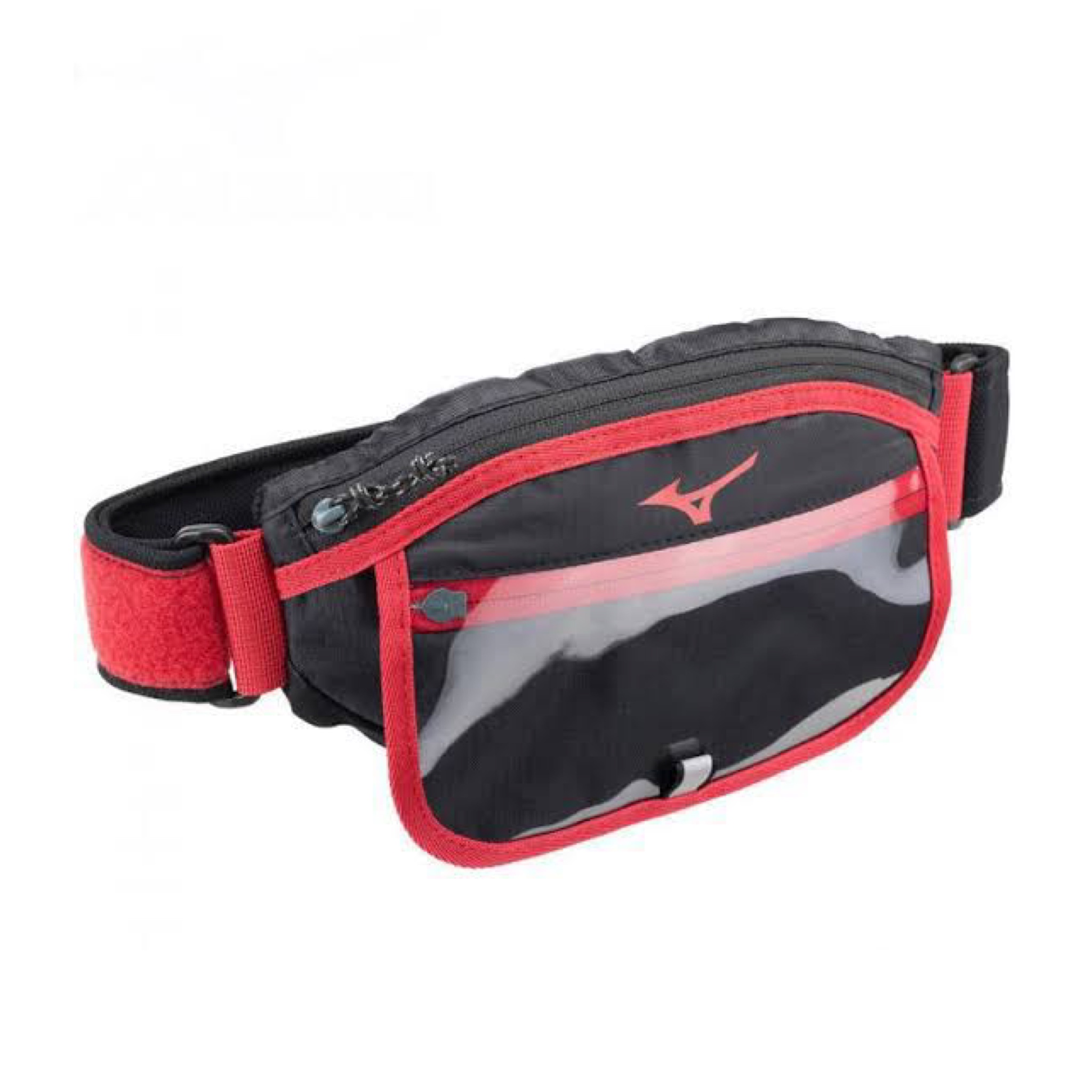 กระเป๋าวิ่ง Mizuno Running Waist Pouch M ‘BLACK/RED’