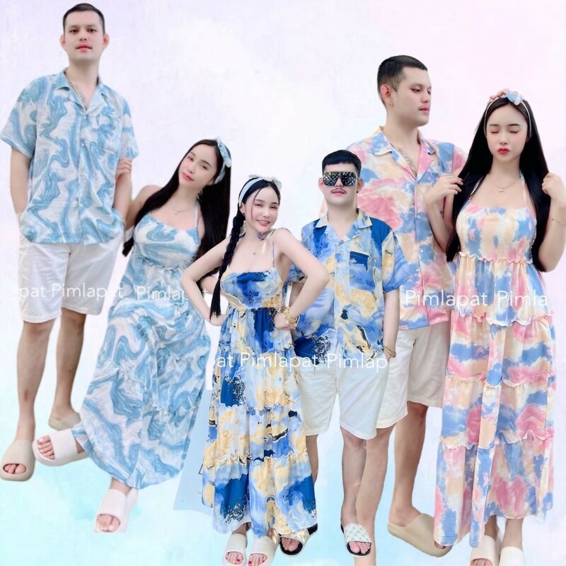 ชุดเซตคู่รัก setเดรสกับเสื้อ