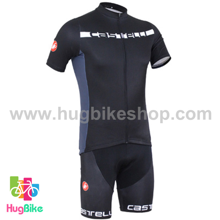 ชุดจักรยานแขนสั้นทีม Castelli 16 (12) ดำเทา