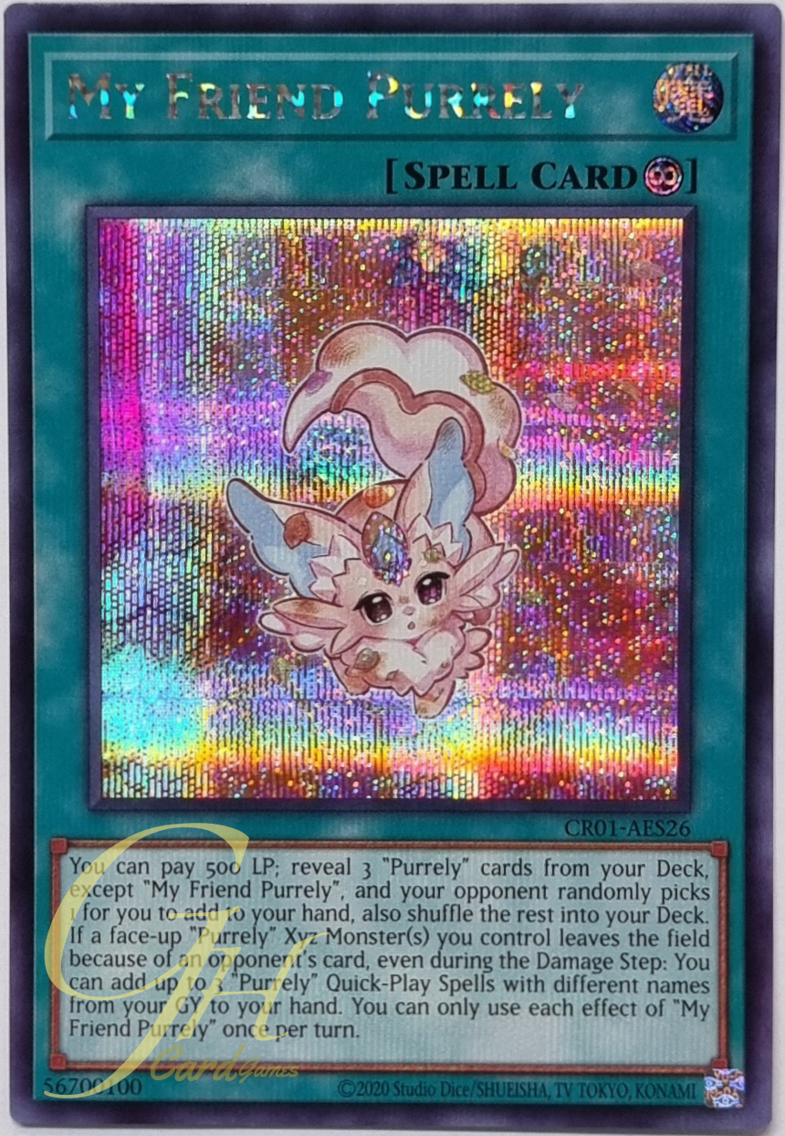Yugioh [CR01-AES26] My Friend Purrely (Secret Rare)