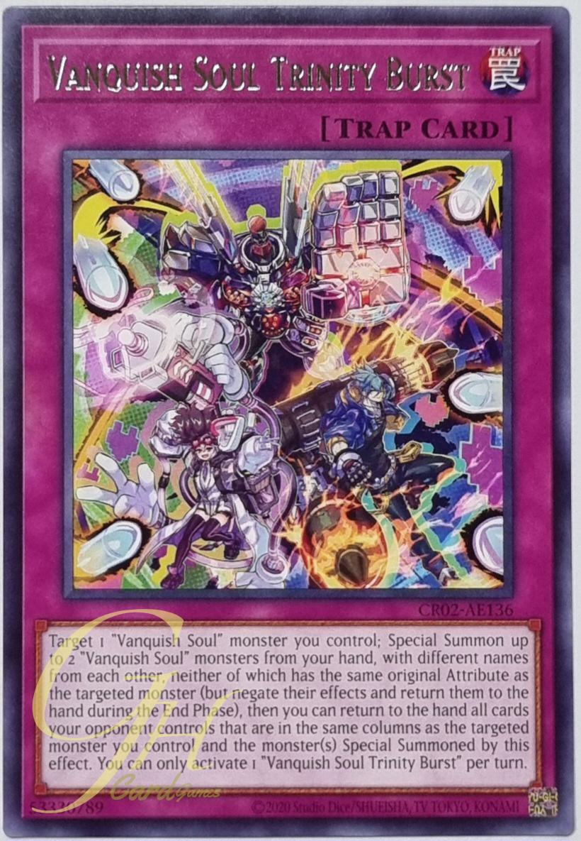 Yugioh [CR02-AE136] Vanquish Soul Trinity Burst (Rare)