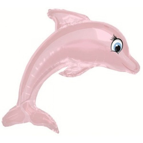 Dolphin pink 16"W x 35.5"H