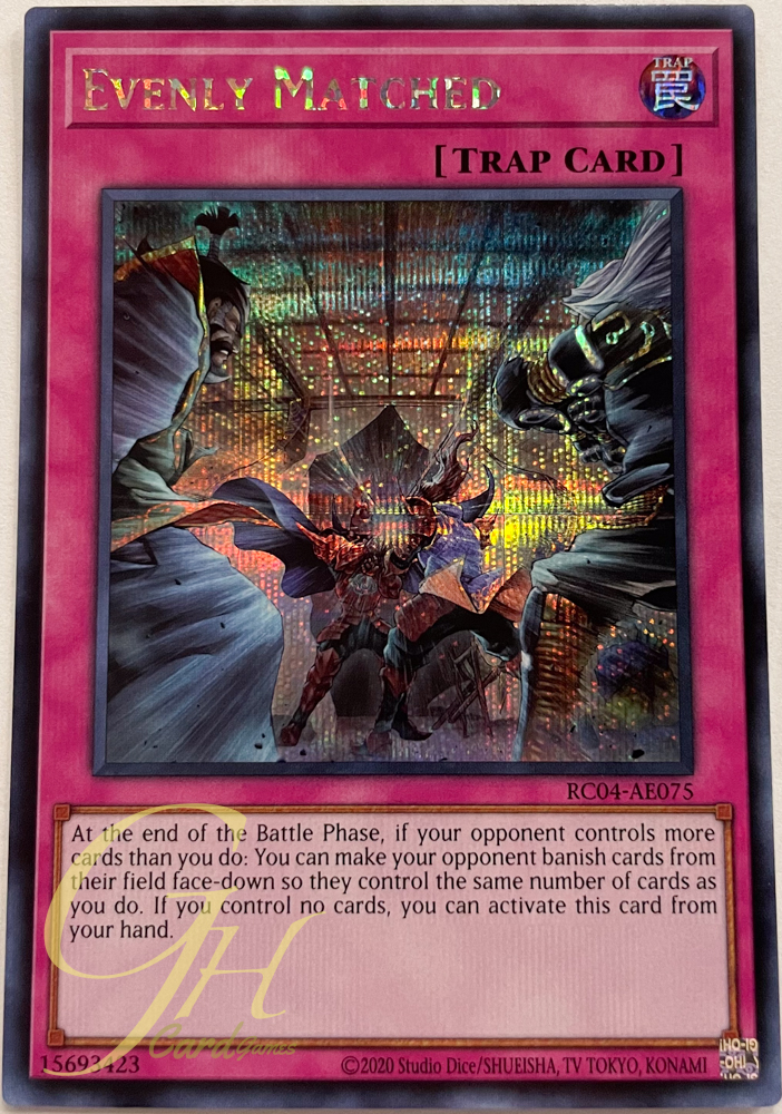 Yugioh [RC04-AE075] Evenly Matched (Secret Rare)