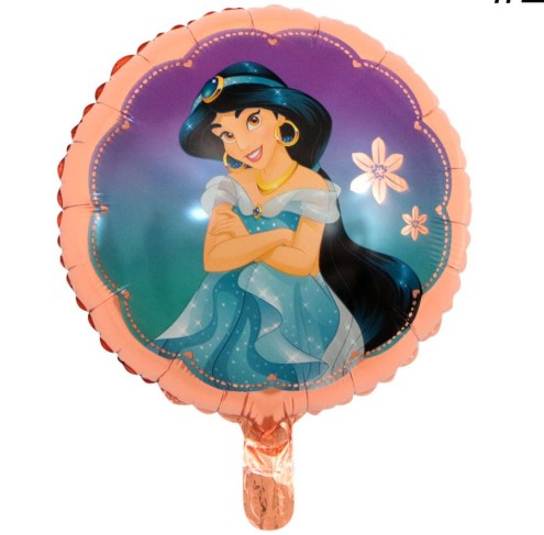 ลูกโป่งฟอยเจ้าหญิง จัสมิน ทรงกลม / Jasmine Foil Balloon Sphere