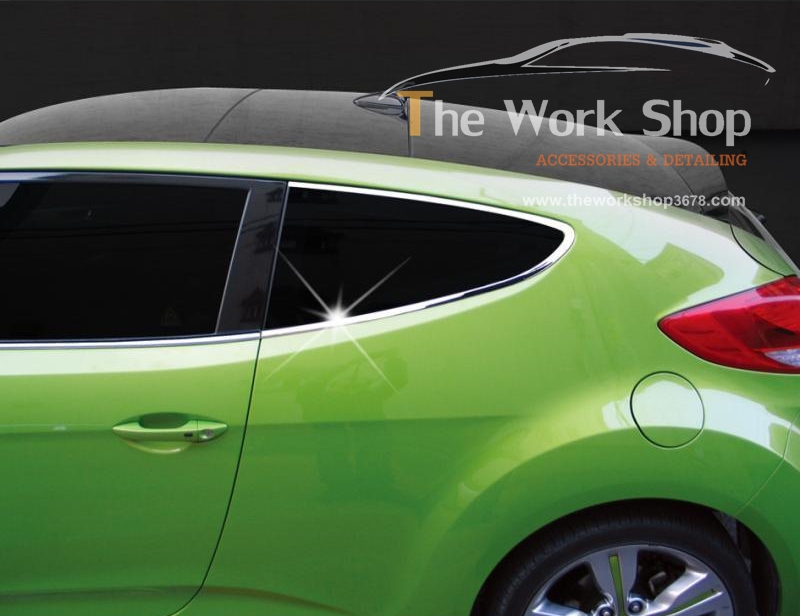 C Pillar Molding for Veloster ( โครเมี่ยมแต่งขอบกระจกหลัง )