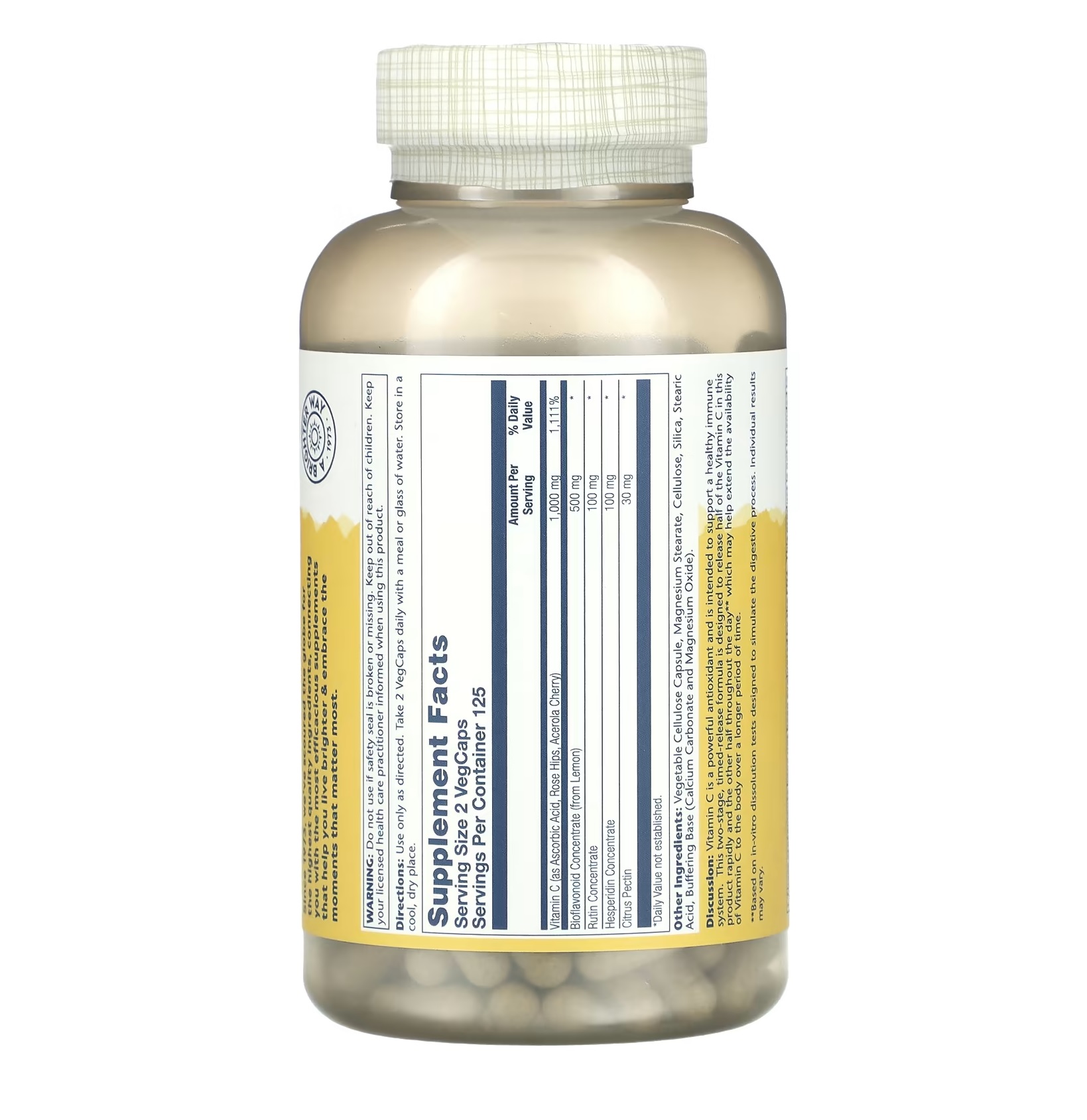 Solaray, Super Bio C Buffered, 250 Vegetarian Capsules