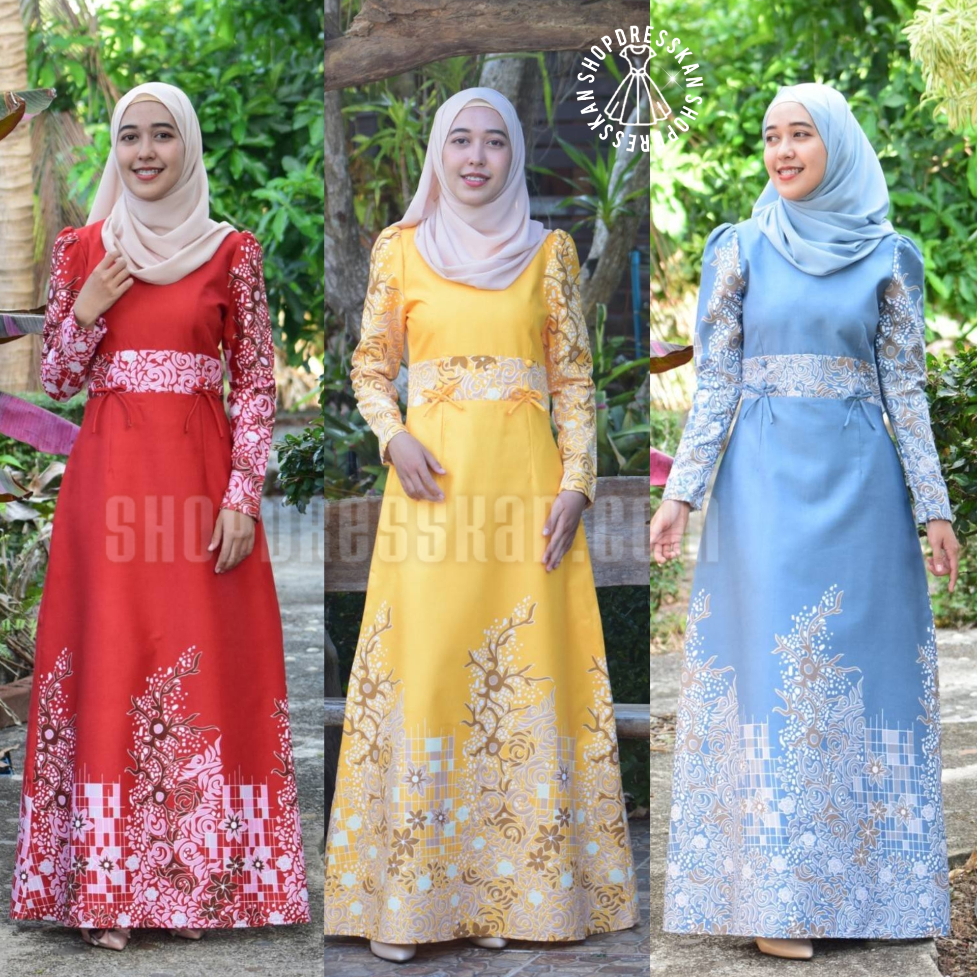 ✔️มีพร้อมส่ง⭐[ S-M-L-XL-2XL-3XL] :: ชุดเดรสยาวผ้าคอตตอนผสมโพลีเอสเตอร์เนื้อนิ่มลายเชิงดอกไม้ แต่งขอบเอวติดโบว์เล็กๆ แขนยาวใกระโปรงทรงยาวบานสวย ซิปซ่อนหลัง งานอัดกาวทั้งชุด ใส่ออกงาน ใส่สวยได้หลายโอกาส