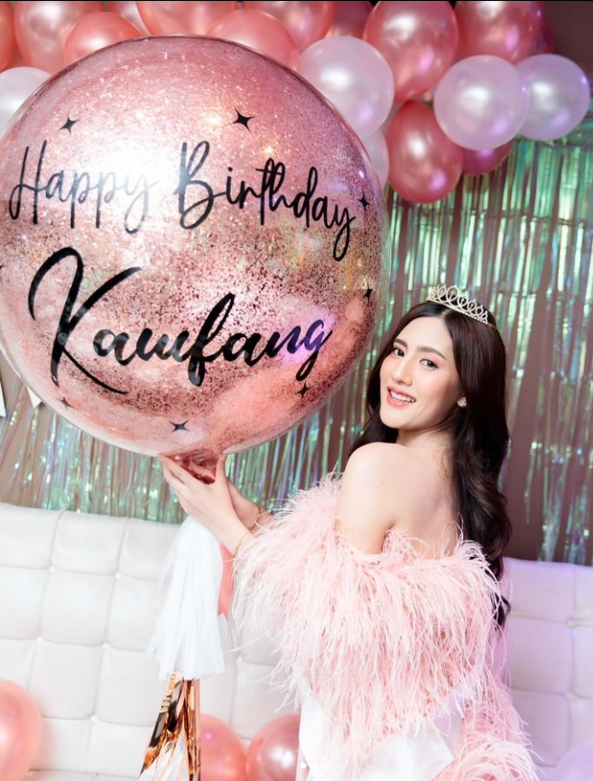 เซทลูกโป่งวันเกิด ขนาด36นิ้ว โทนสีโรสโกล