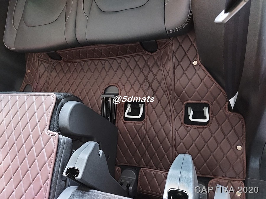 พรมปูพื้นรถยนต์ CHEVROLET CAPTIVA 2020 พรม5D VIP ลายสามมิติ เต็มคัน 9ชิ้น รวมแผ่นท้าย +ปิดเบาะ