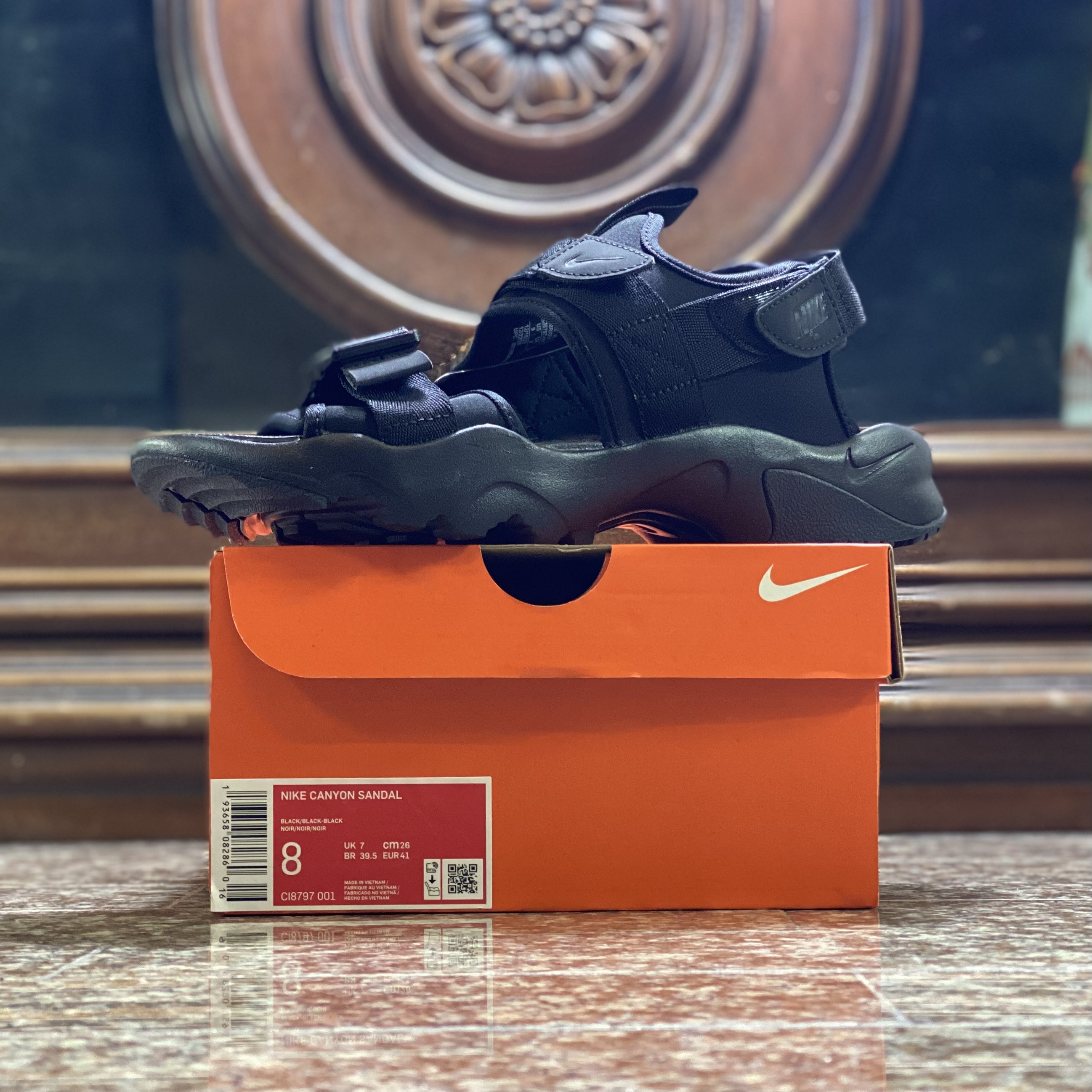 รองเท้า Nike Canyon Sandal ‘TripleBlack’ (M10/11US)