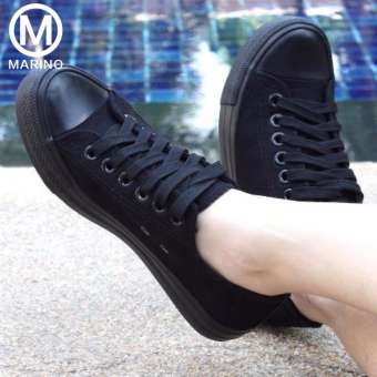 Marino รองเท้านักเรียน รองเท้าผ้าใบนักเรียน รองเท้าผ้าใบผู้หญิง No.A007 - สีดำ