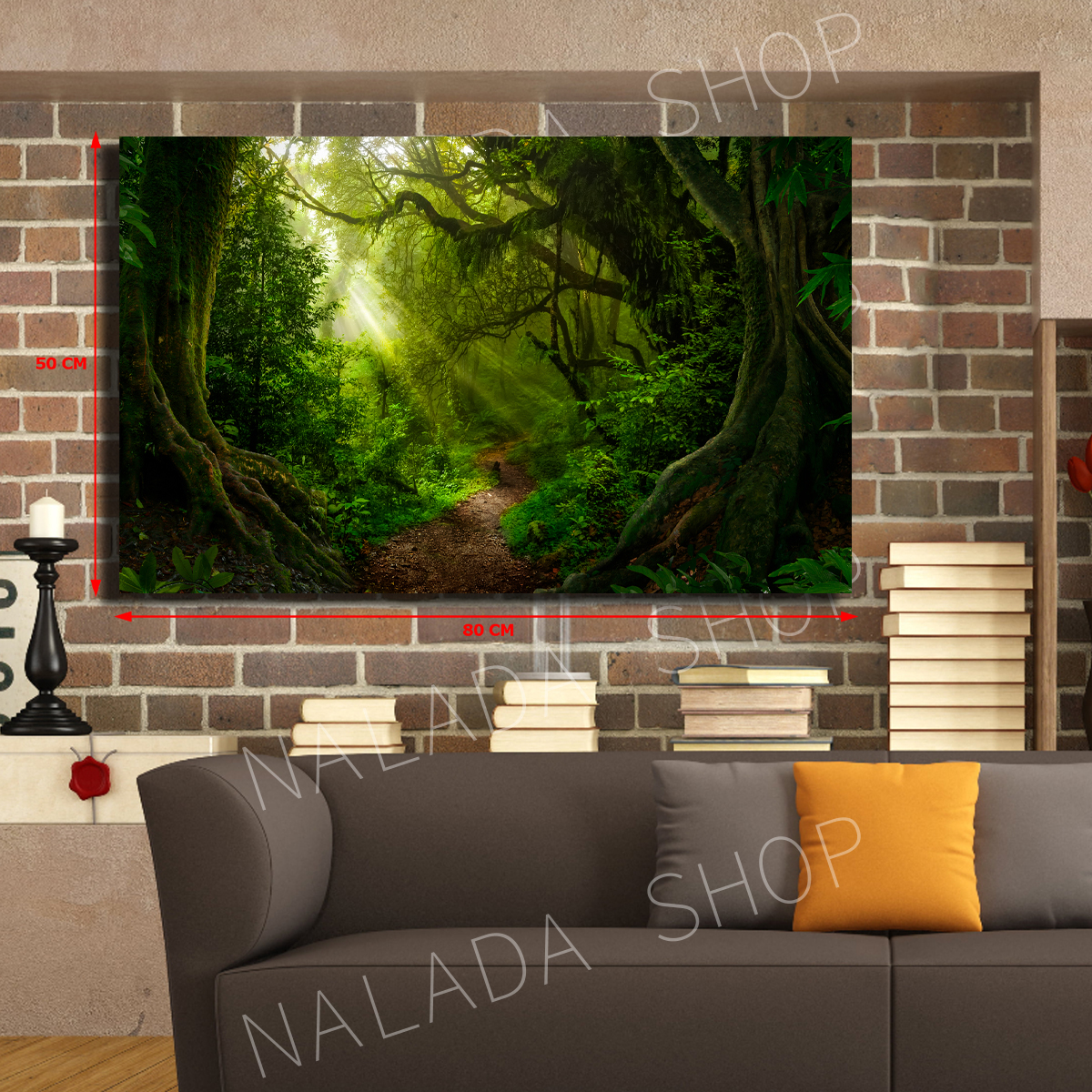 1 เฟรม ขนาด 30*60 ซม โอน ภาพติดผนังผ้าใบแคนวาสพิมพ์ยูวี