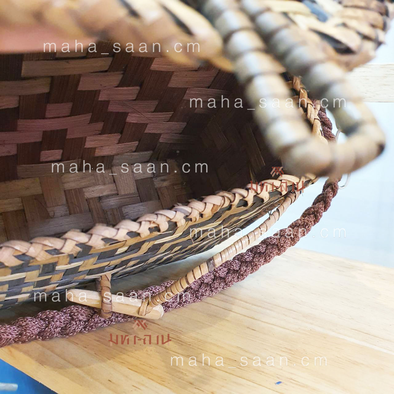 กระเป๋าไม้ไผ่ ทรงกล่อง สะพายข้าง สานมือ ใช้ได้หลายโอกาส💓