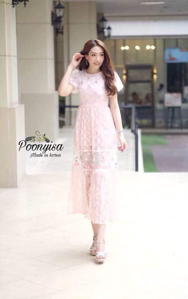 Set เสื้อตัวสั้น รอบคอจับจีบสม็อค