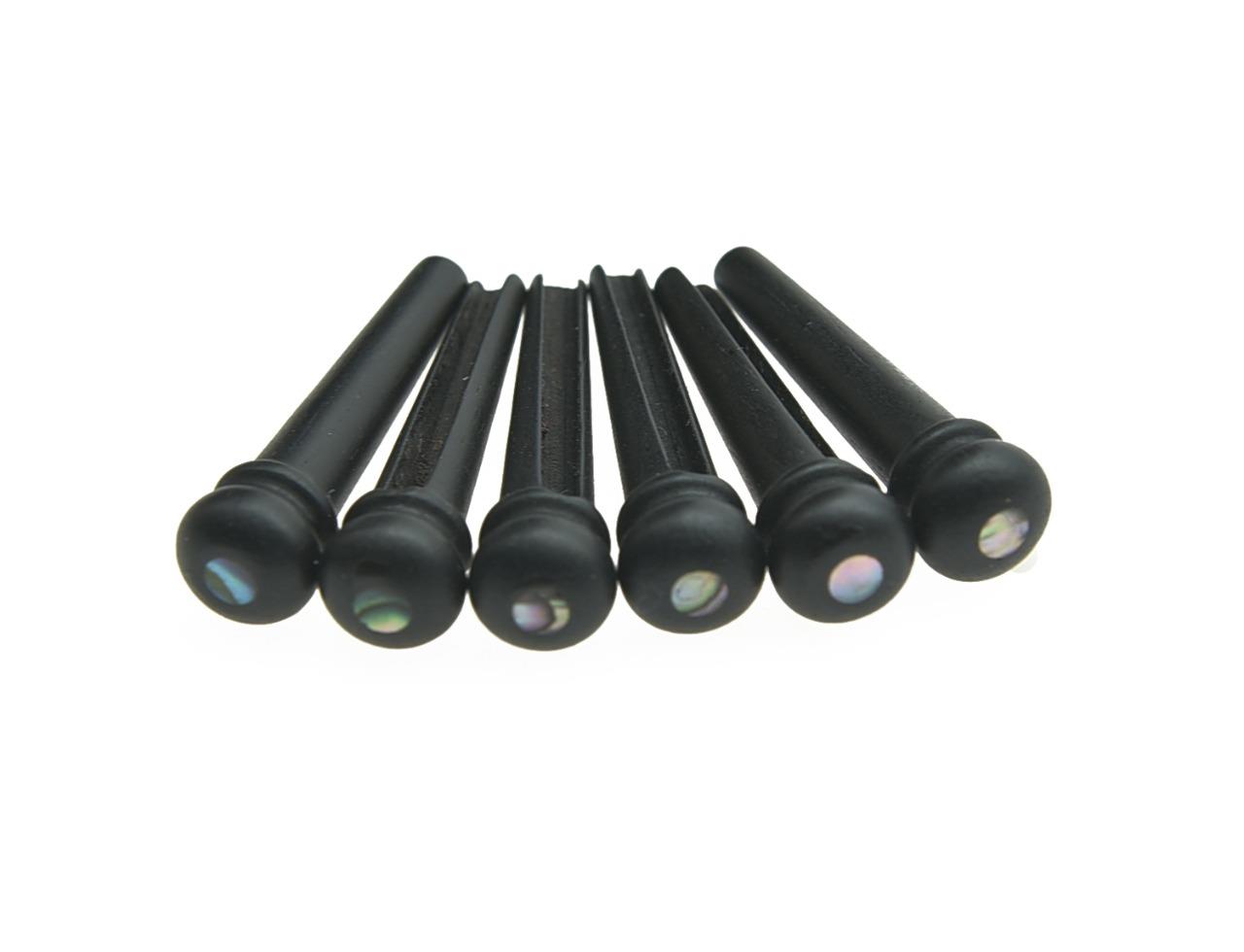 หมุดยึดสายกีต้าร์อะคูสติก ไม้อีโบนี้/ Ebony Acoustic Bridge Pin
