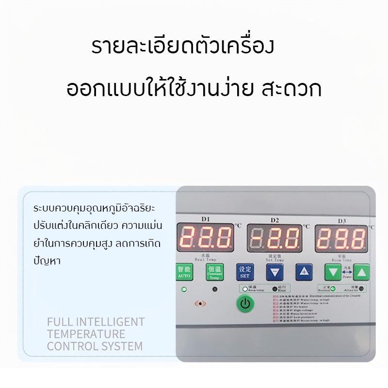 18330 เครื่องทำน้ำเย็นสำหรับเครื่องจักร เหมาะกับธุรกิจ SME chiller water CW01
