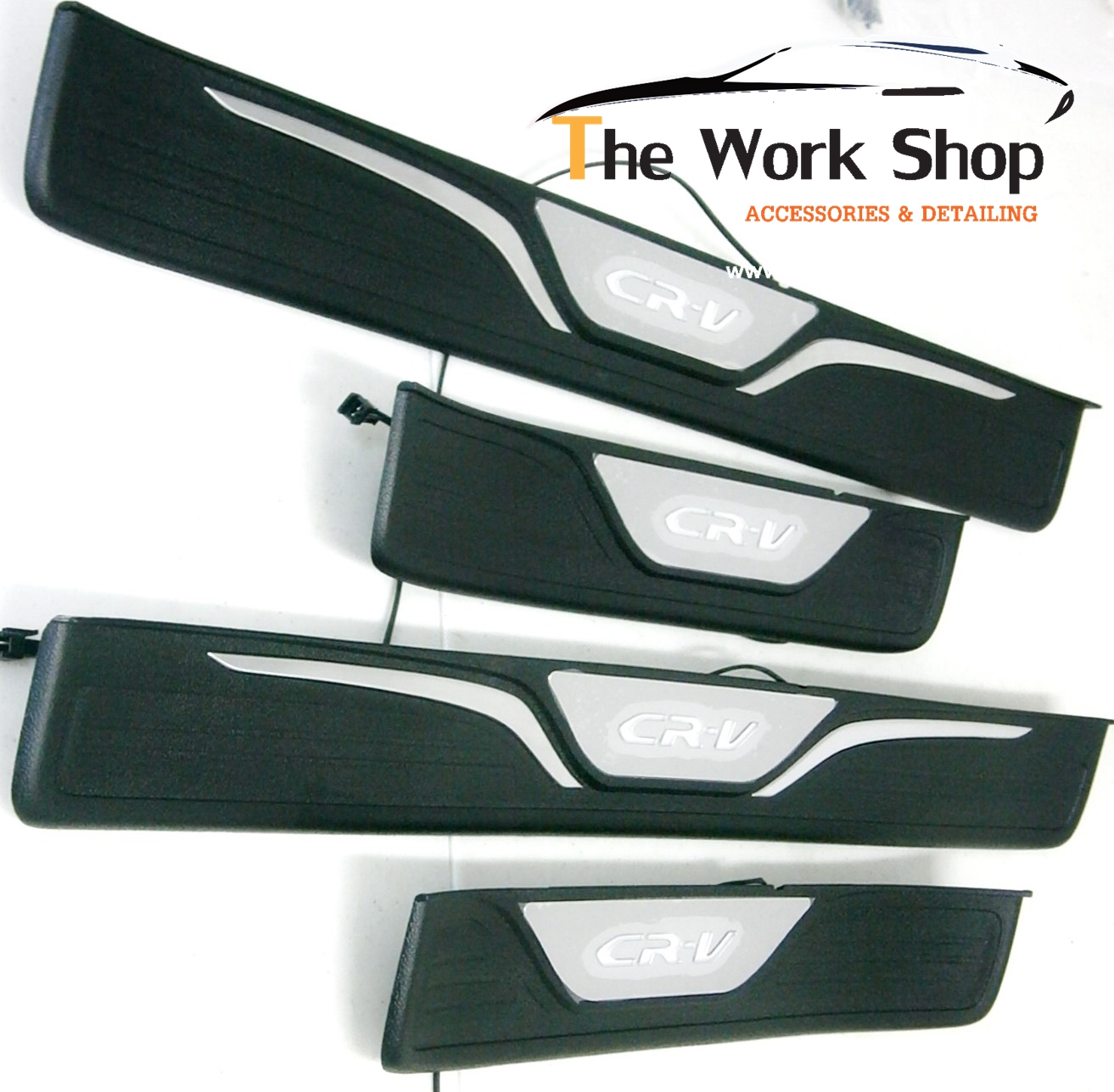 Blue LED Sill Plate for CR-V ( กาบข้างบันใดรถพร้อมไฟเรืองแสงสีฟ้า )