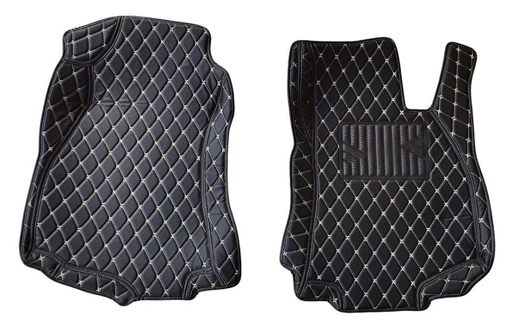 CHEVROLET ZAFIRA พรมรถยนต์6D เชฟโรเลต ซาฟิร่า สีดำด้ายครีม เข้ารูป เต็มคัน