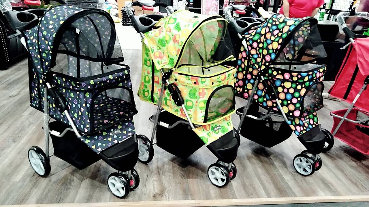 รถเข็นสัตว์เลี้ยง รับน้ำหนักได้ 15 กิโลกรัม