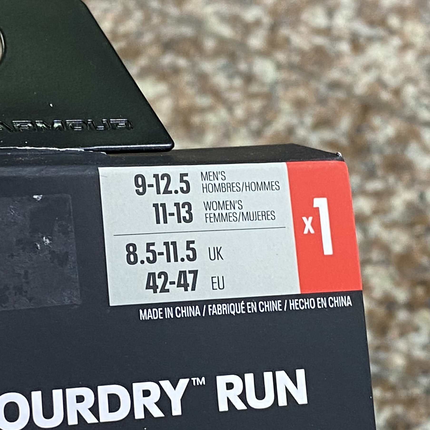 ถุงเท้าวิ่ง Under Armour ArmourDry Run ‘Purple’ (LG)