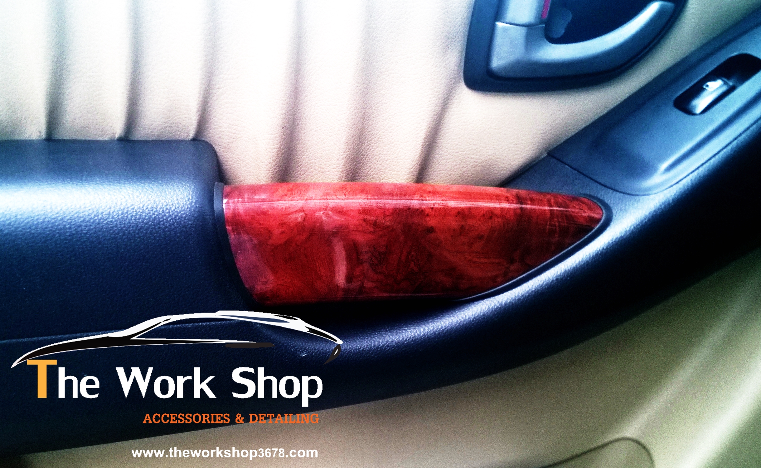 Handle Door Pull for H-1 ( ที่จับประตูด้านในรถ ลายไม้ )